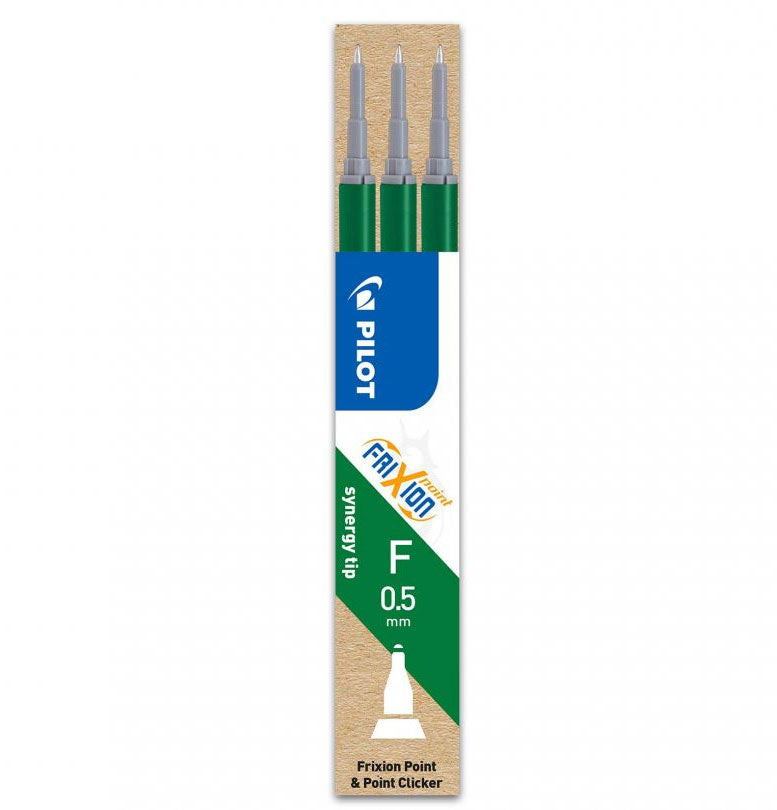 MINA ROLLER 0.5MM VERDE 3/SET FRIXION POINT PILOT MINA ROLLER 0.5MM VERDE 3/SET FRIXION POINT PILOT